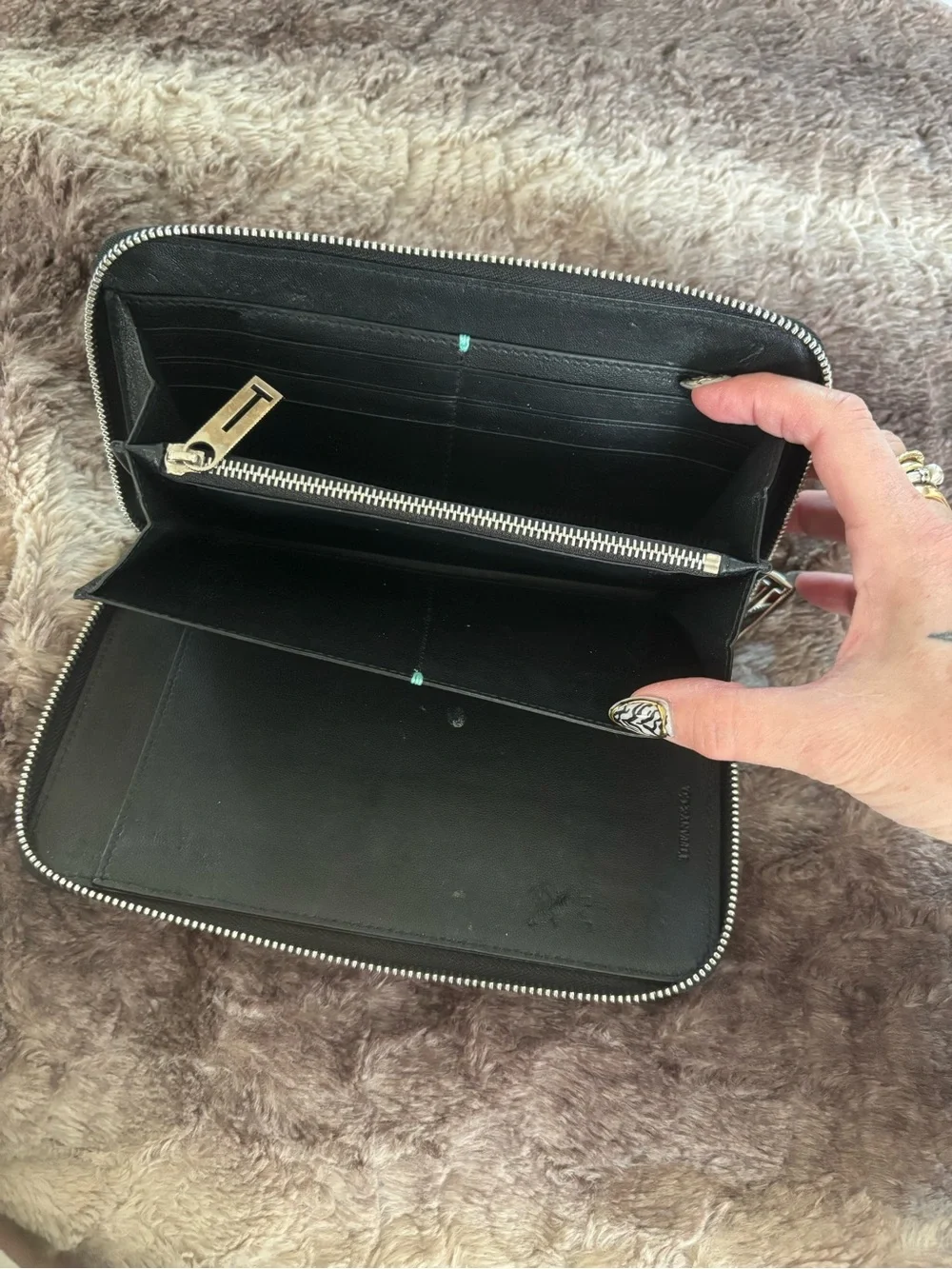 Tiffany & Co. Smooth Leather Travel Wallet Organizer